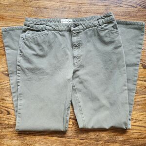 J. Jill Womens Out Of The Blue Womens Olive Green Boot Cut Denim Jeans Size 8